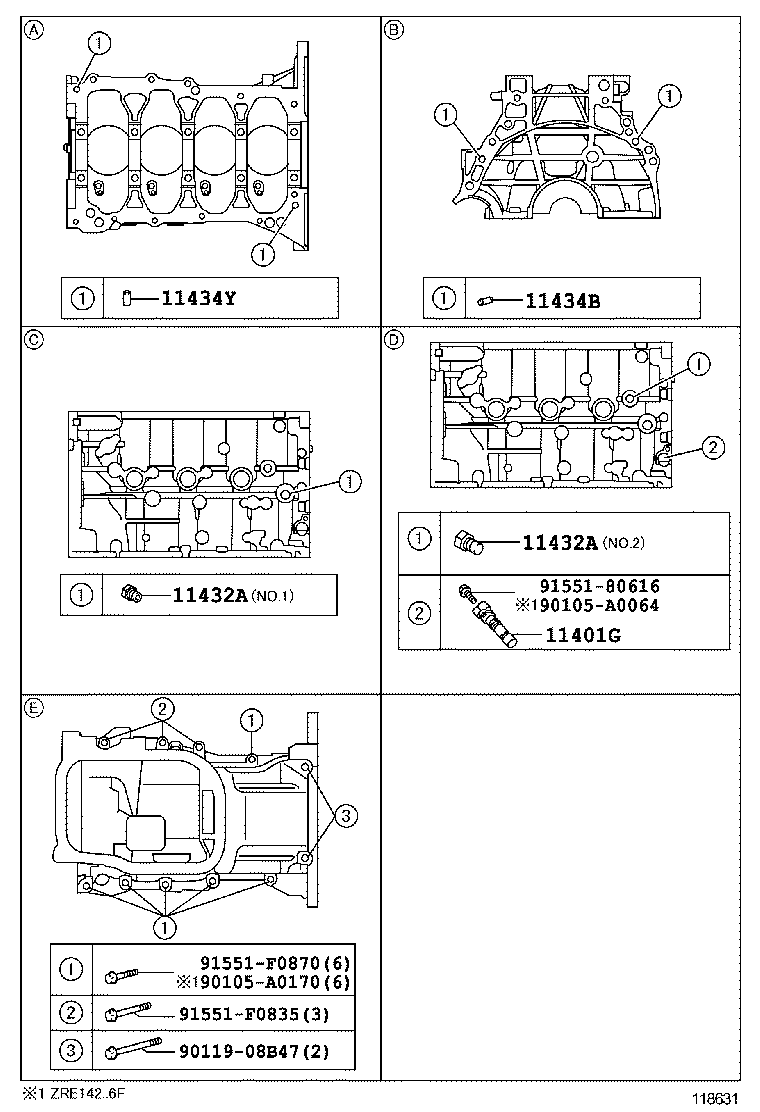 11401-29865 BLOCK SUB-ASSY, CYLINDER product image