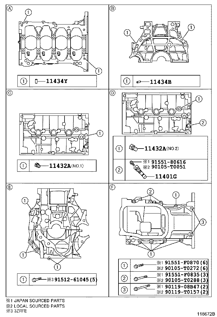 11410-09641 BLOCK SUB-ASSY, CYLINDER product image