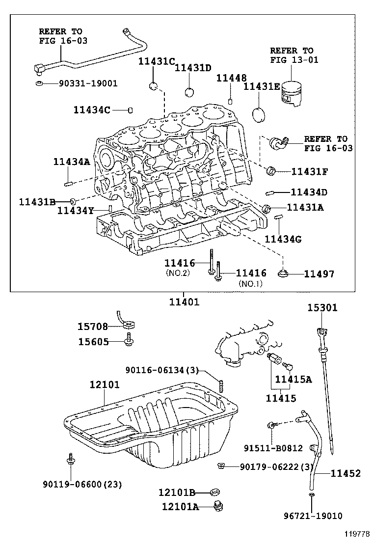 11409-66020 GUIDE, OIL LEVEL GAGE product image