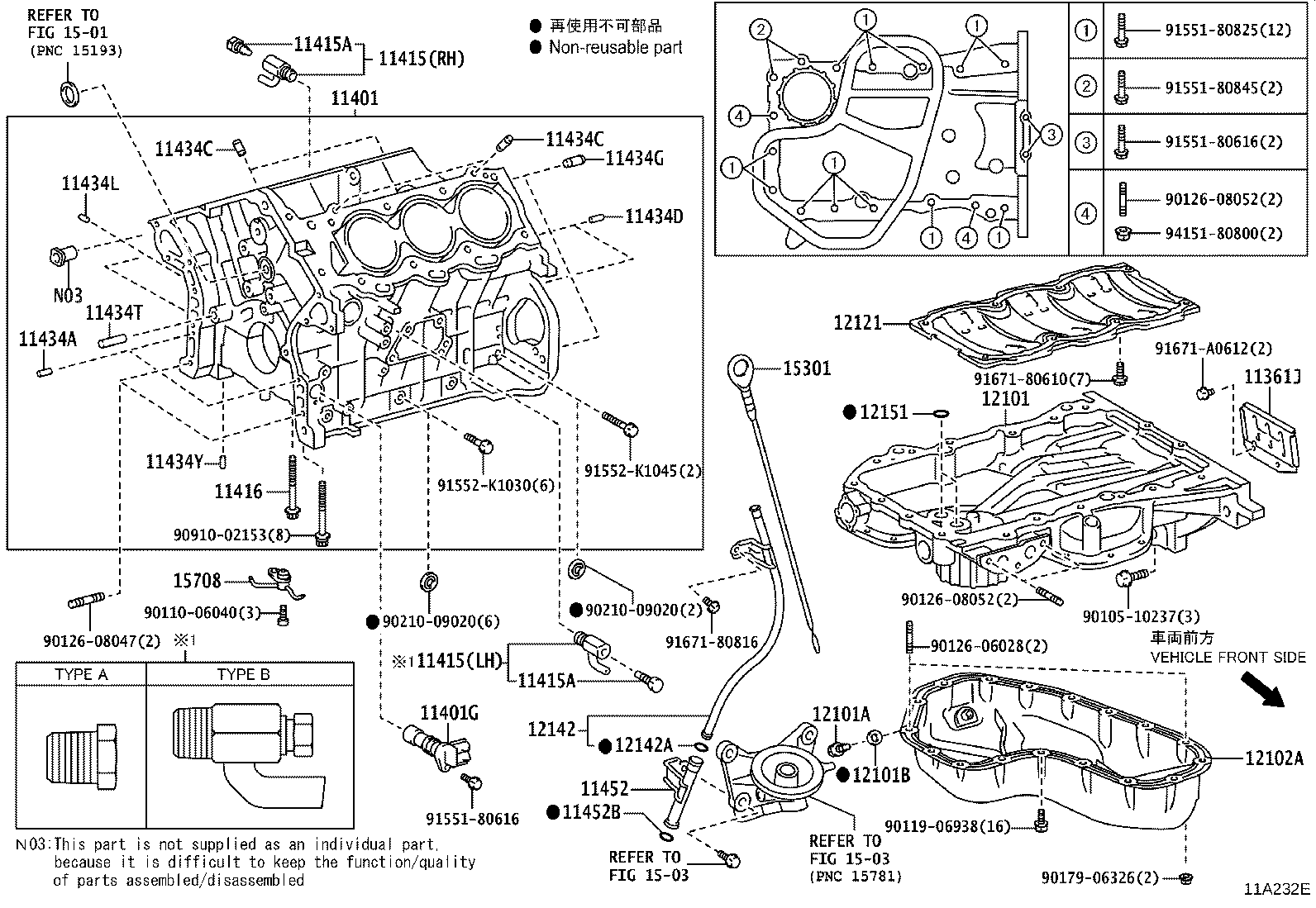 11410-39136 BLOCK SUB-ASSY, CYLINDER product image