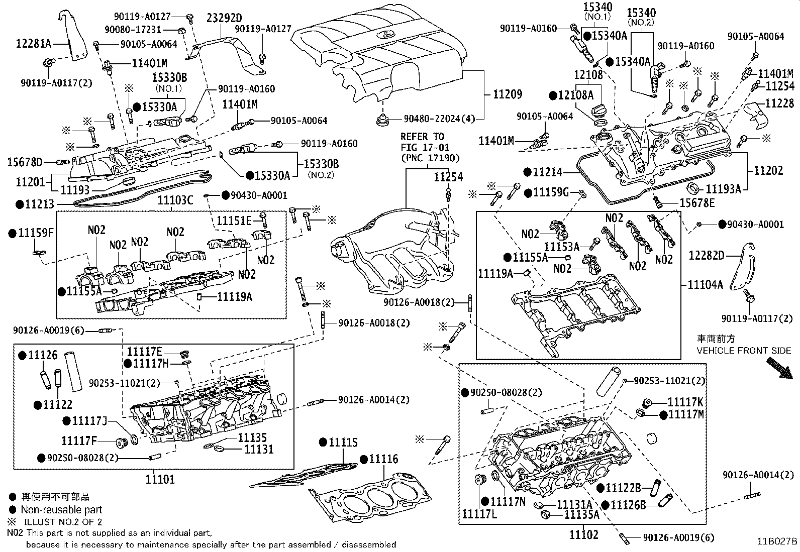 11101-09345 HEAD SUB-ASSY, CYLINDER product image