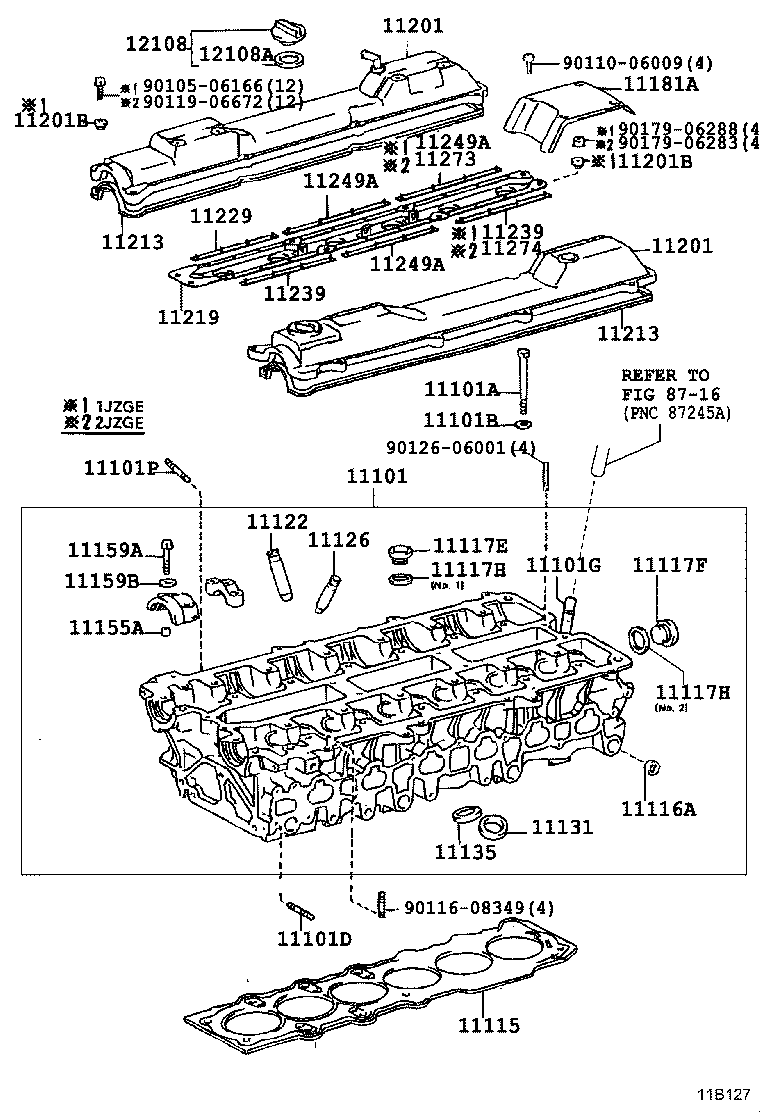 11101-74180 HEAD SUB-ASSY, CYLINDER product image