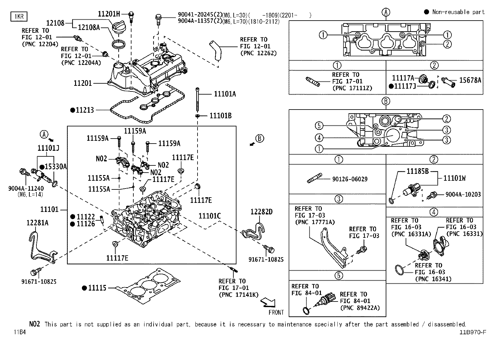 11101-B9630 HEAD SUB-ASSY, CYLINDER product image