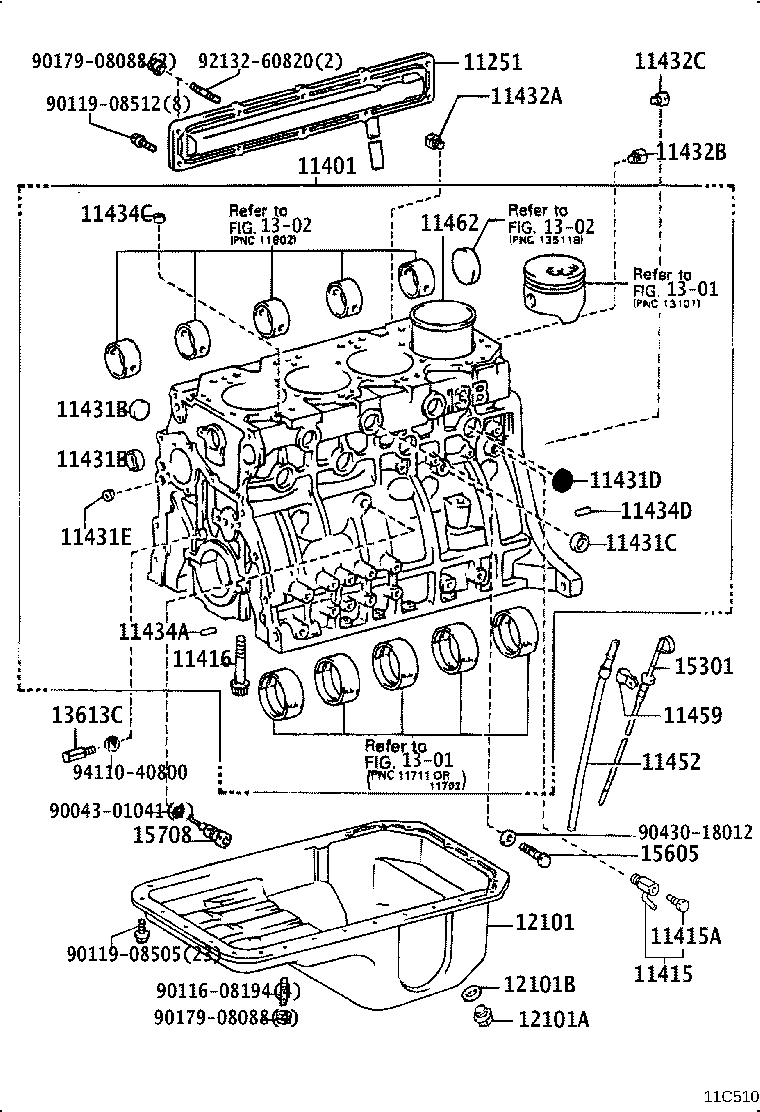 11452-58020 GUIDE, OIL LEVEL GAGE product image