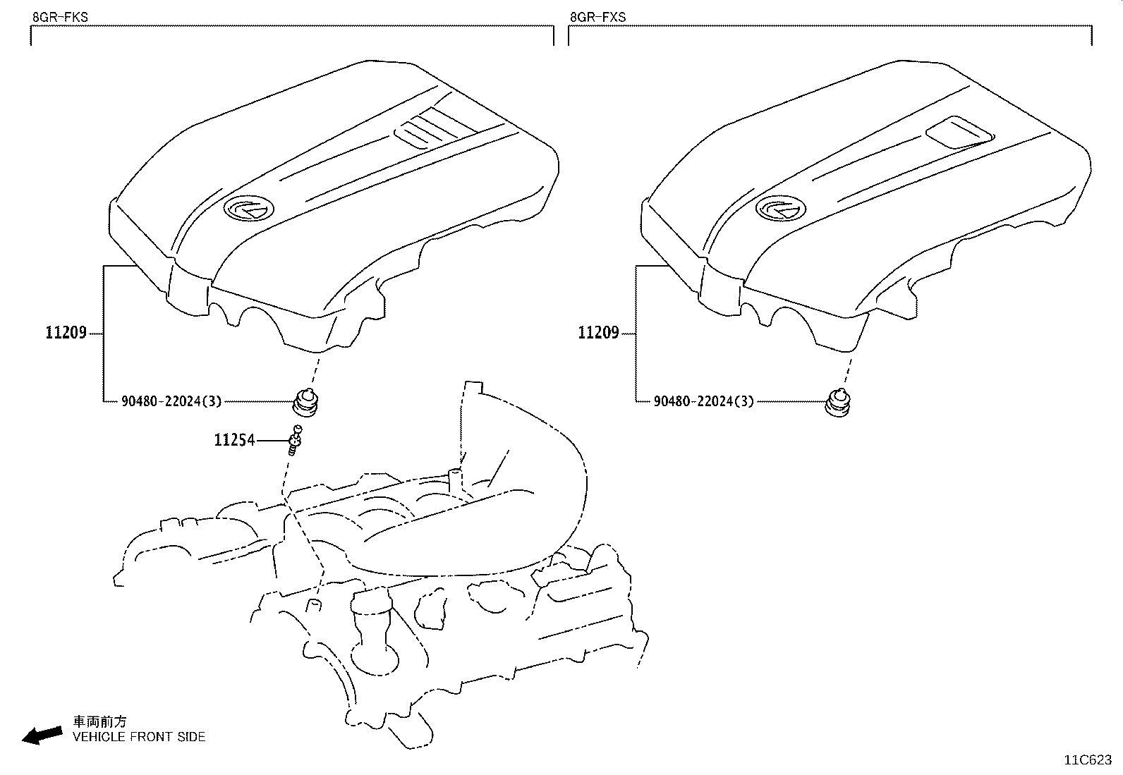 11102-79025 HEAD SUB-ASSY, CYLINDER, LH product image