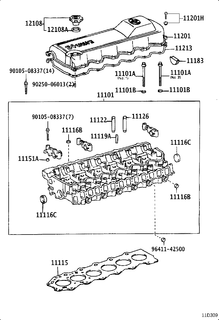 11101-17020 HEAD SUB-ASSY, CYLINDER product image