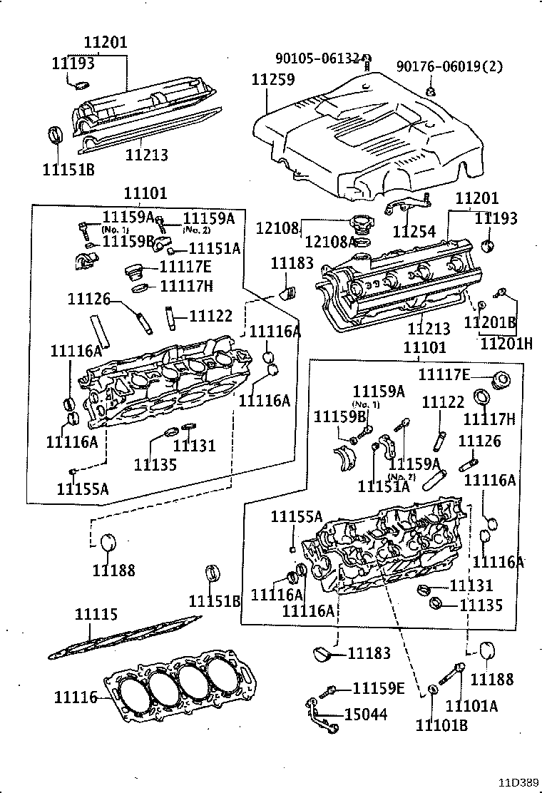 11101-49327 HEAD SUB-ASSY, CYLINDER product image