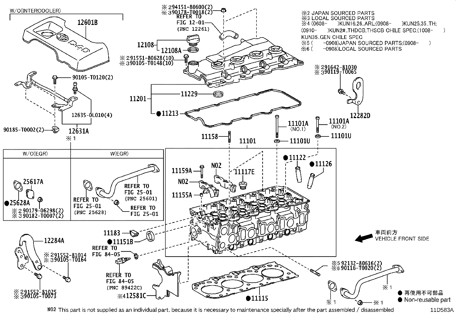 11101-75190 HEAD SUB-ASSY, CYLINDER product image