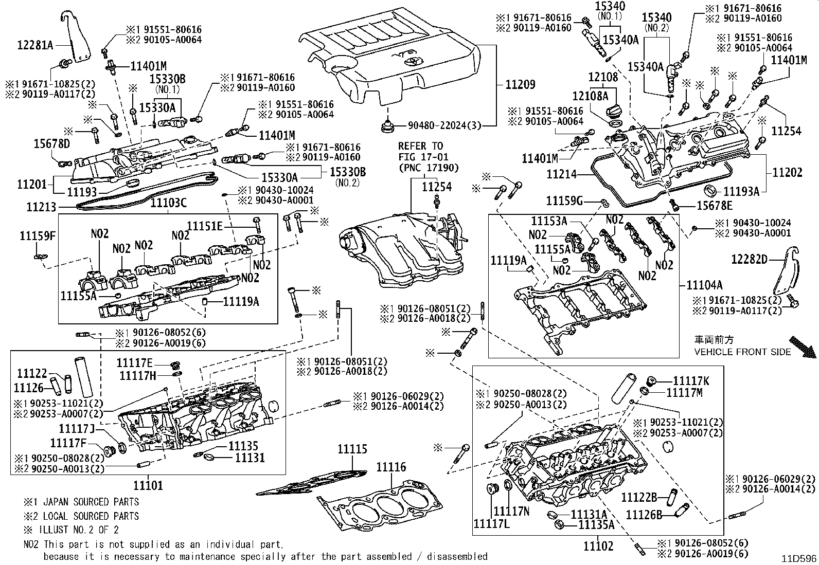 11103-0P010 HOUSING SUB-ASSY, CAMSHAFT, RH product image