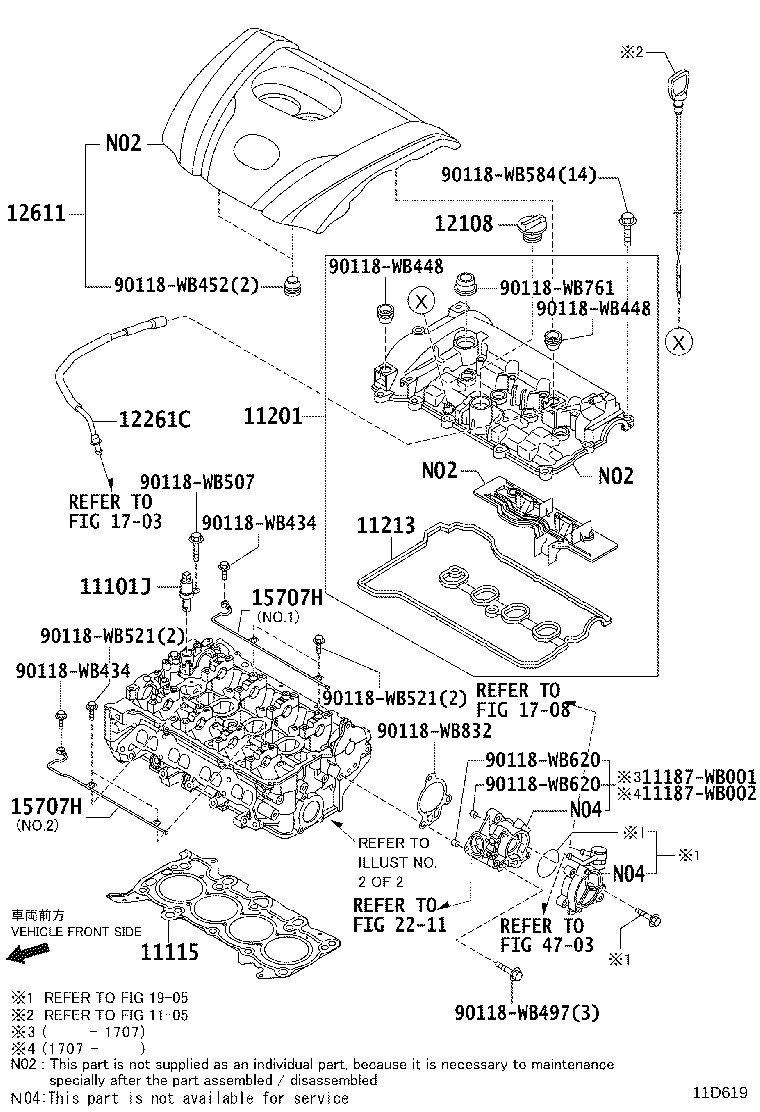 11101-WB002 HEAD SUB-ASSY, CYLINDER product image