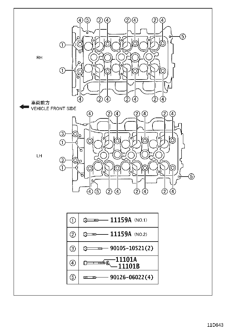 11101-0C070 HEAD SUB-ASSY, CYLINDER product image