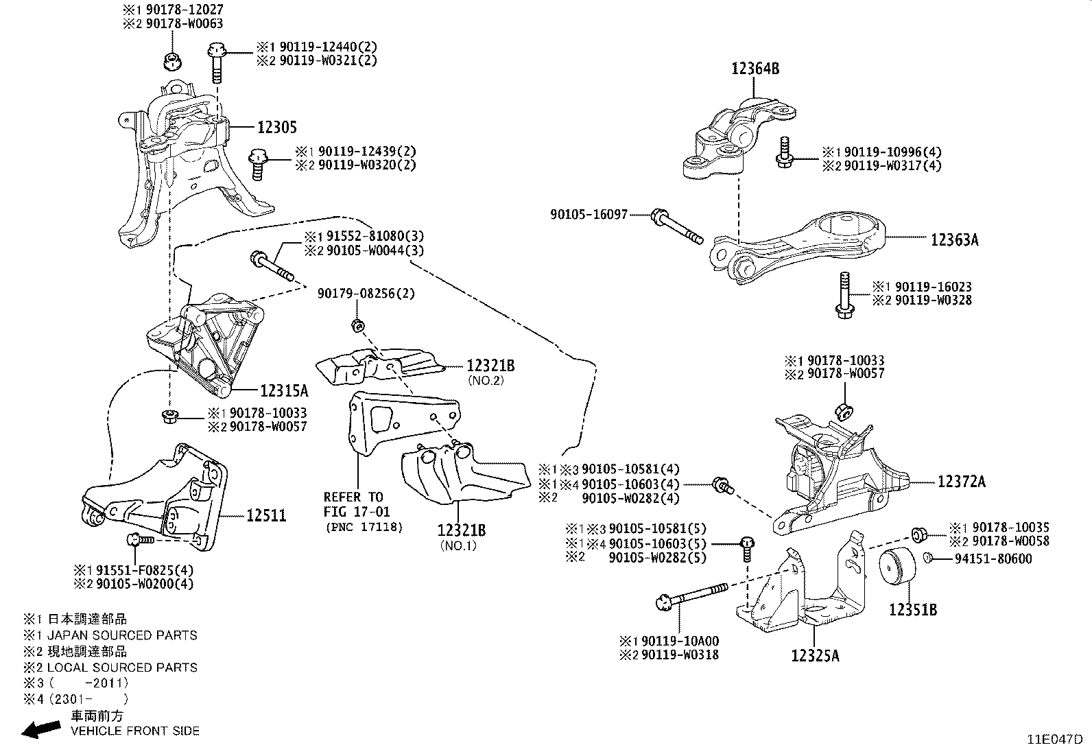 12305-0T331 INSULATOR SUB-ASSY, ENGINE MOUNTING, RH product image