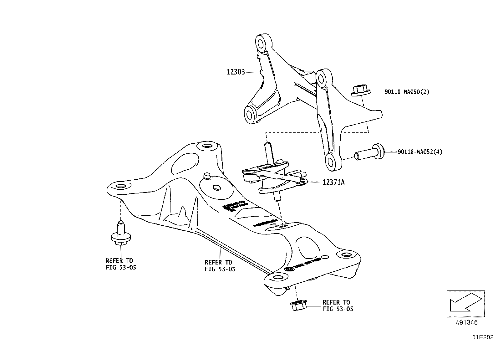 12311-WAA03 BRACKET, ENGINE MOUNTING product image