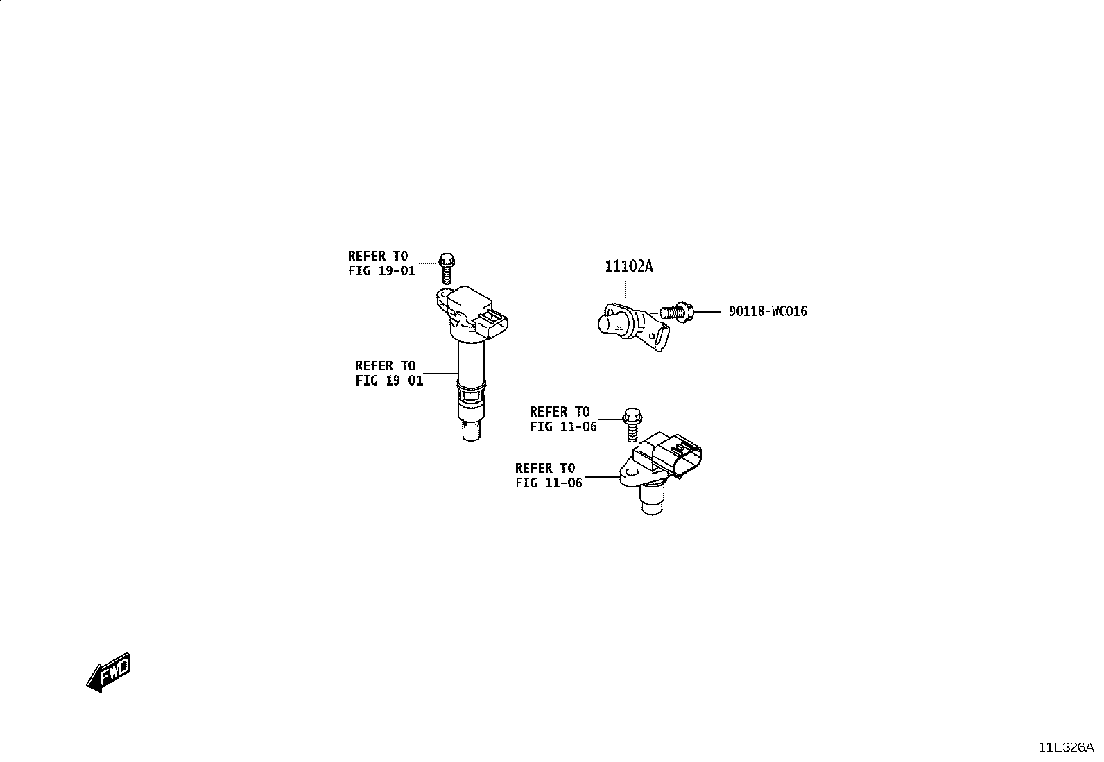 90118-WC201 PLUG, W/HEAD STRAIGHT SCREW, NO.1 product image