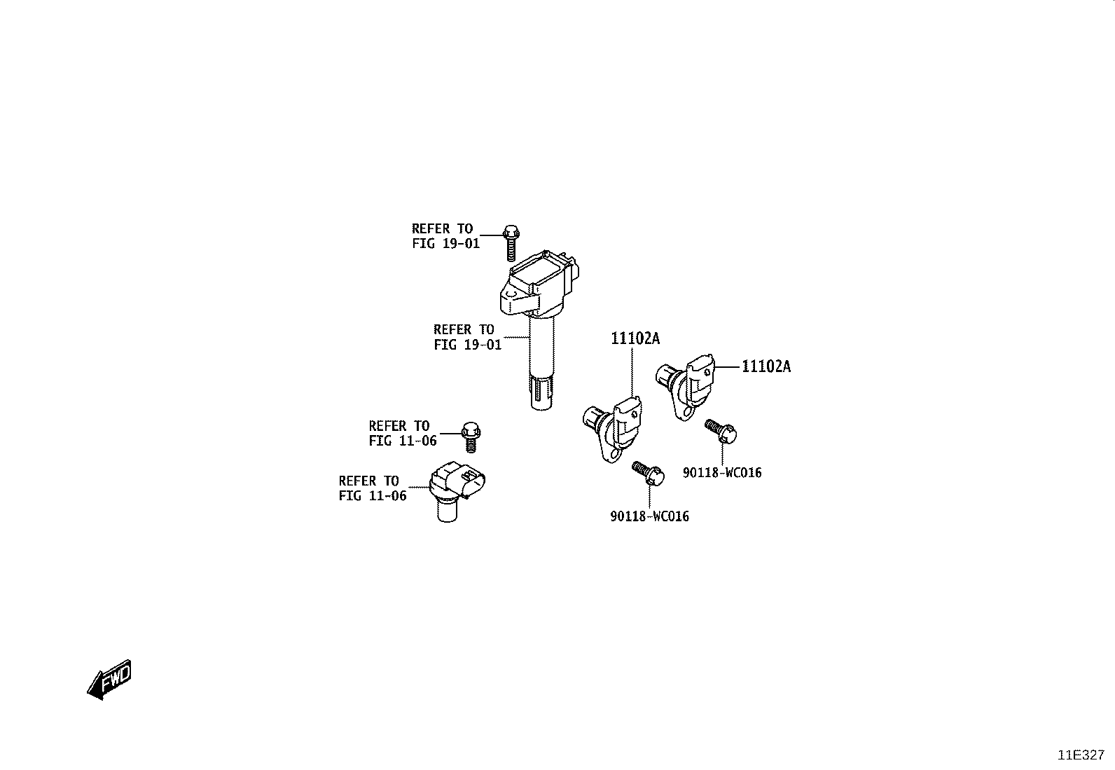 90118-WC201 PLUG, W/HEAD STRAIGHT SCREW, NO.1 product image