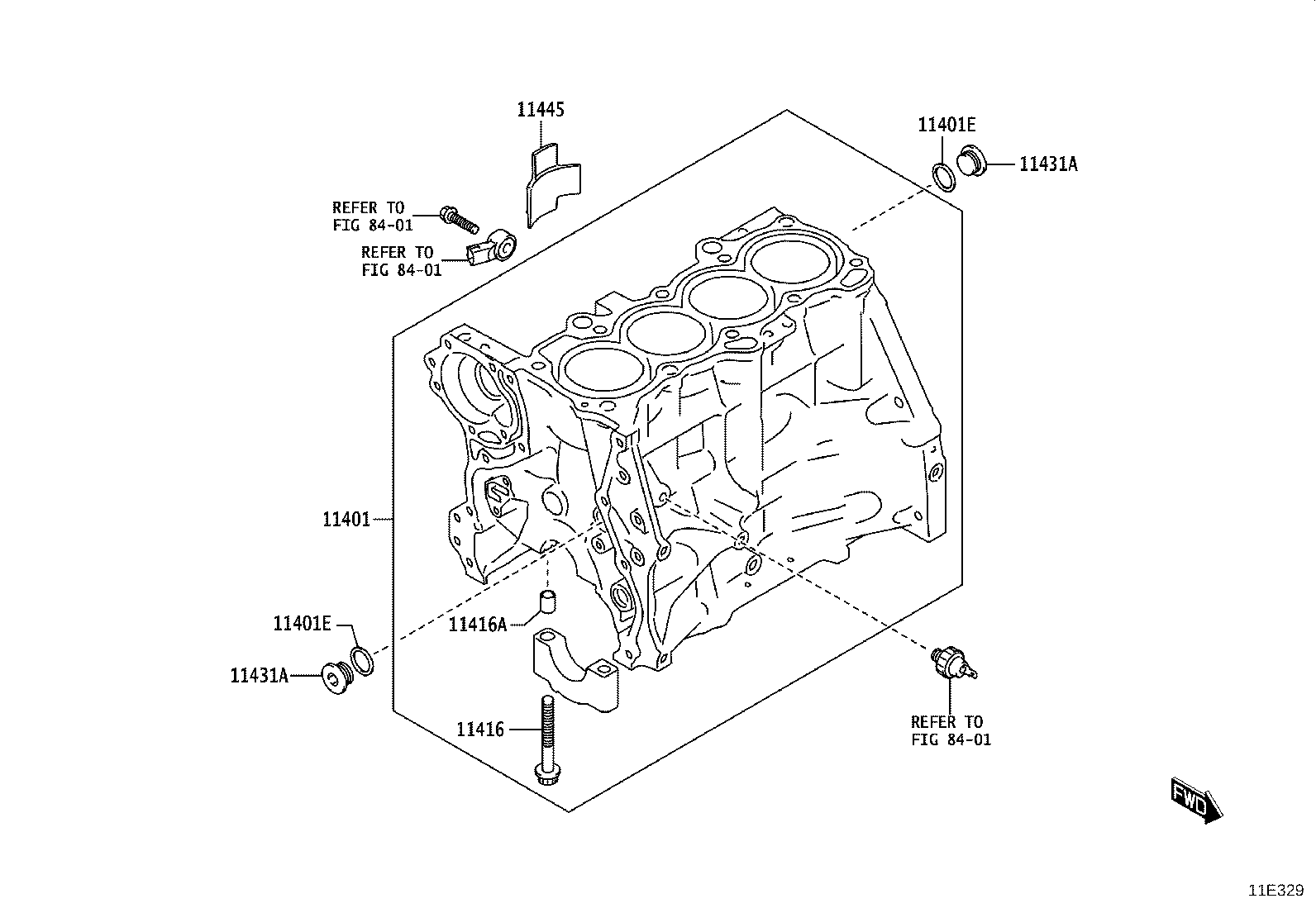 11410-WC004 BLOCK SUB-ASSY, CYLINDER product image