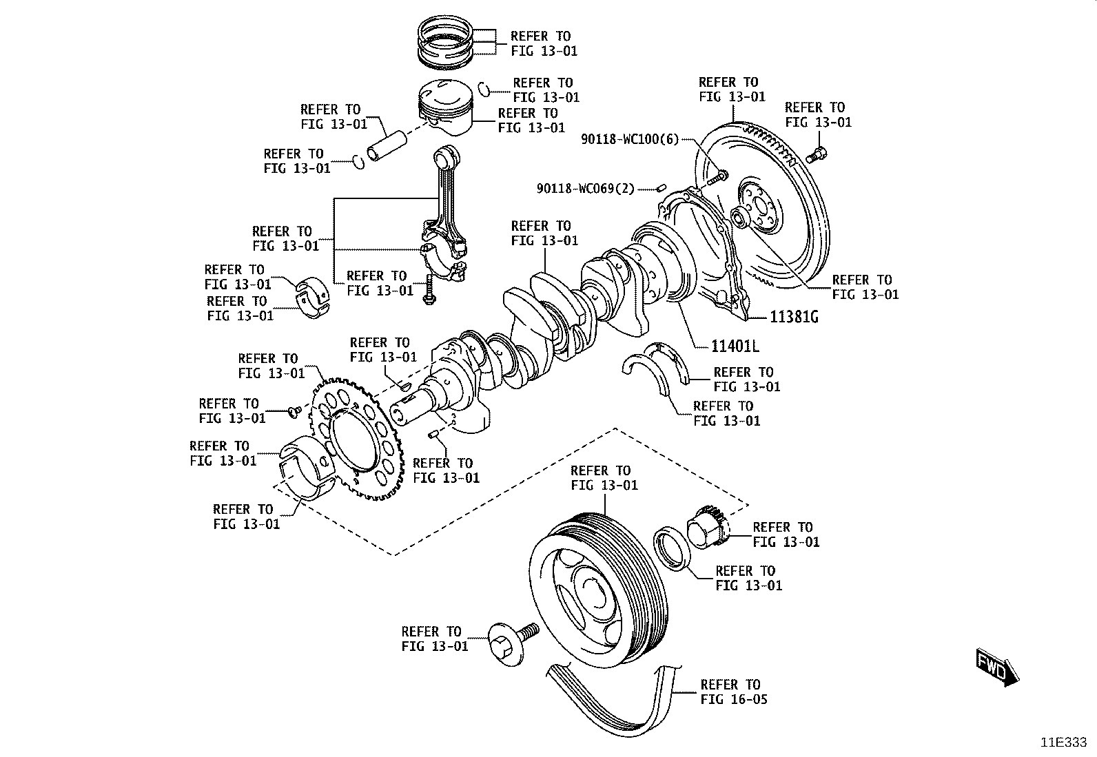 11410-WC004 BLOCK SUB-ASSY, CYLINDER product image