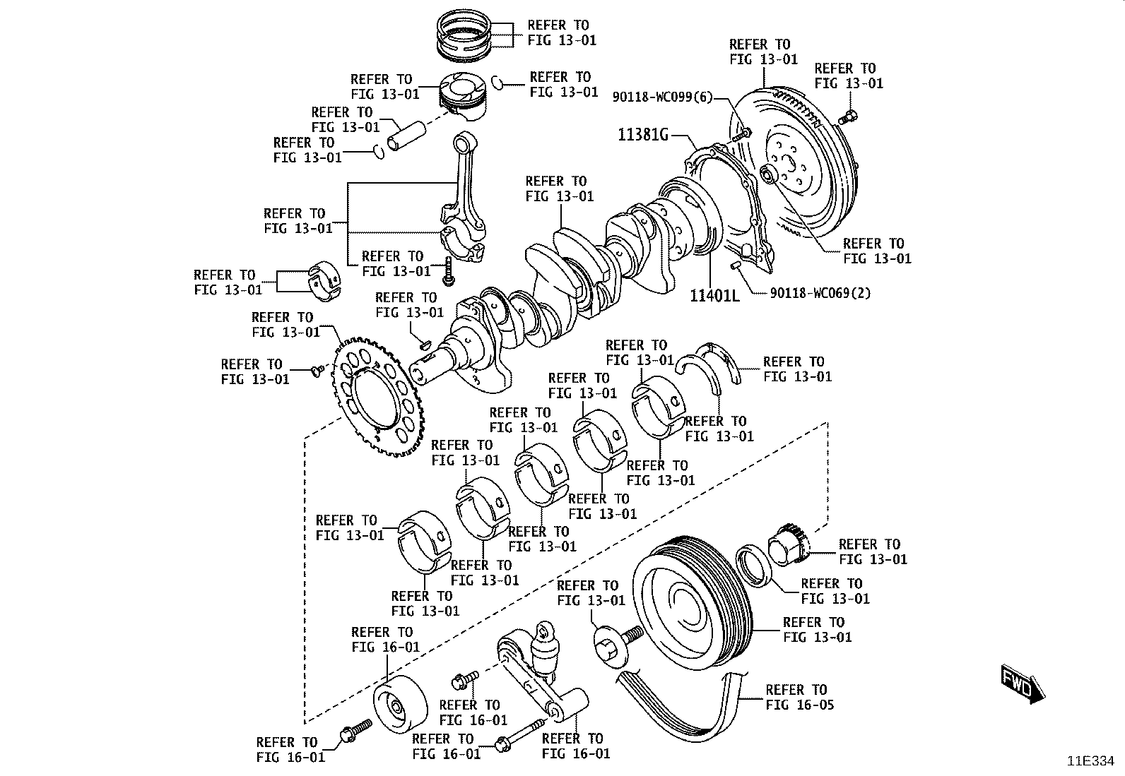11410-WC004 BLOCK SUB-ASSY, CYLINDER product image