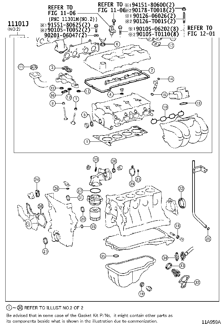 11101-0C080 HEAD SUB-ASSY, CYLINDER product image
