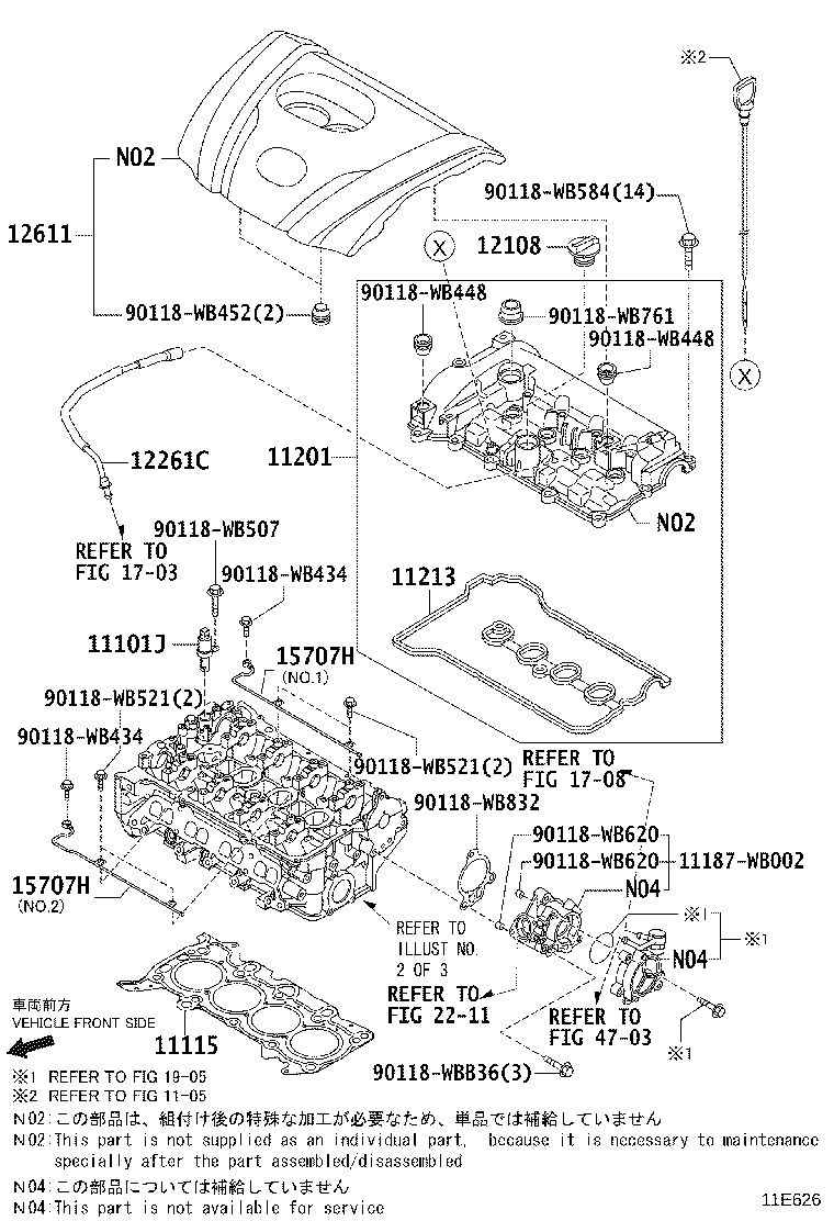 11101-WB002 HEAD SUB-ASSY, CYLINDER product image