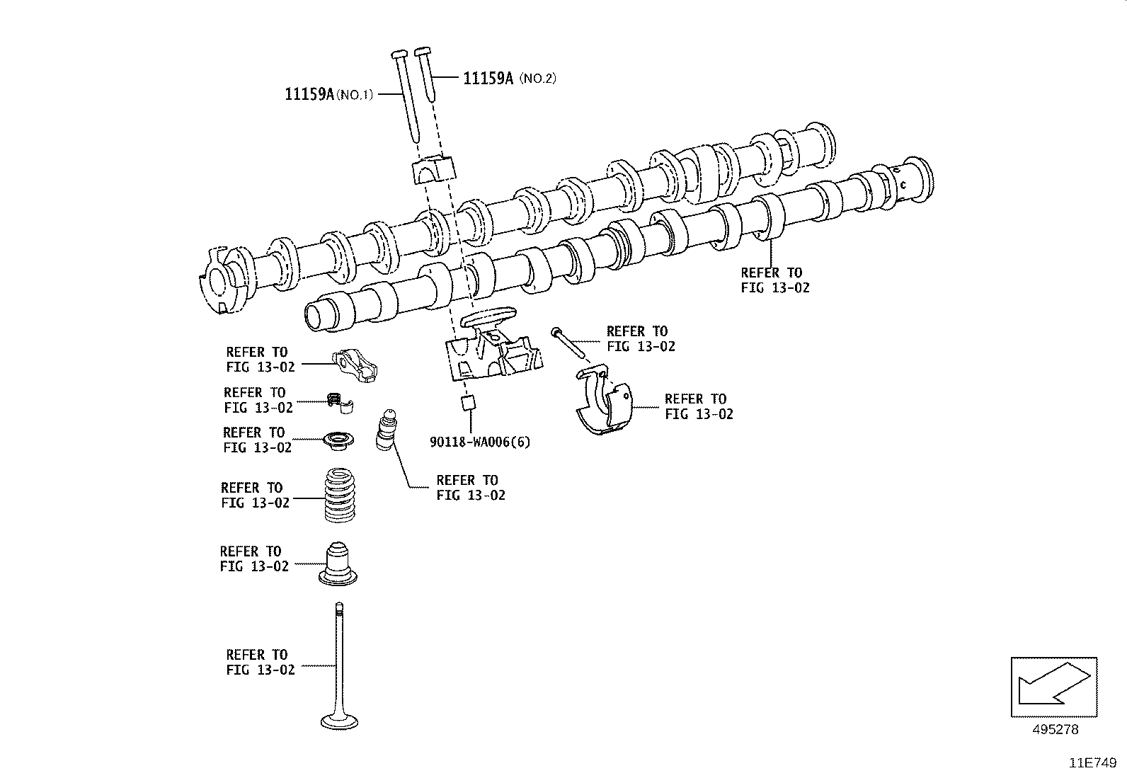 11107-WAA04 HEAD SUB-ASSY, CYLINDER product image