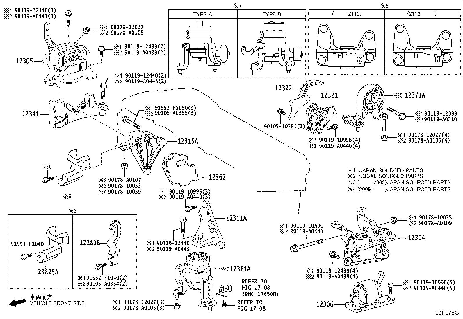 12306-F0050 INSULATOR SUB-ASSY, ENGINE MOUNTING, LH product image