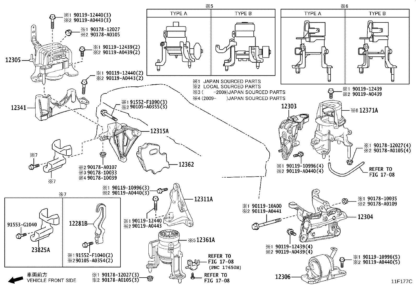 12306-F0050 INSULATOR SUB-ASSY, ENGINE MOUNTING, LH product image