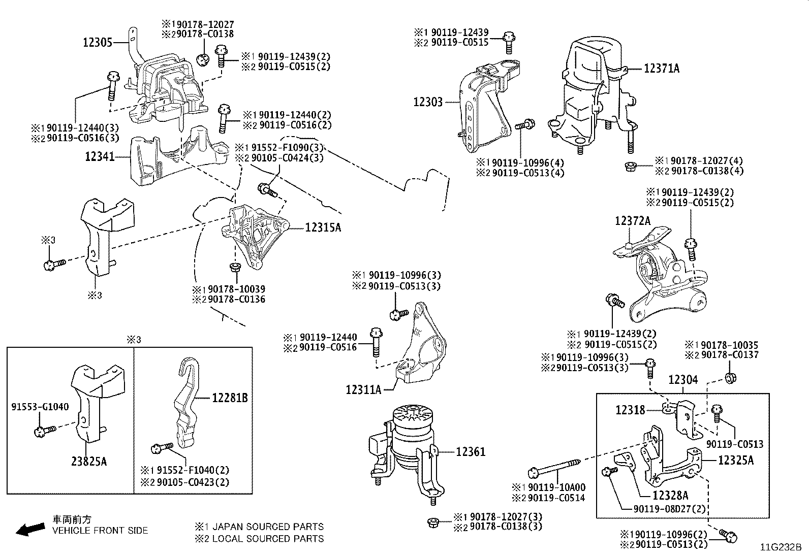 12306-F0060 INSULATOR, ENGINE MOUNTING, LH(FOR TRANSVERSE ENGINE) product image
