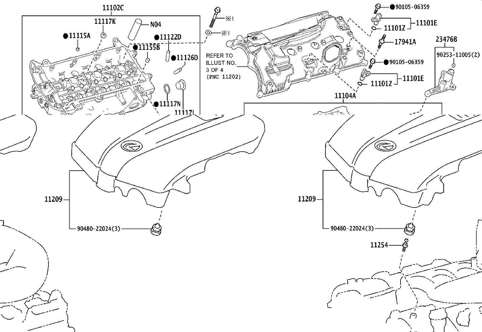 11102-79025 HEAD SUB-ASSY, CYLINDER, LH product image