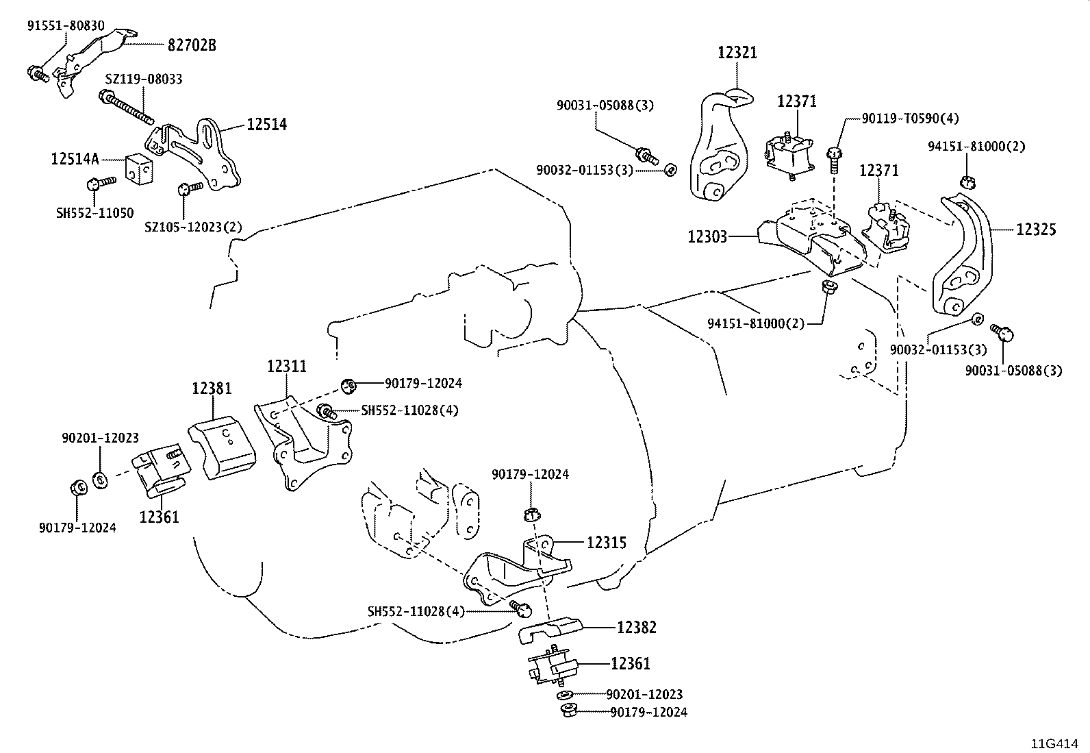 12381-78080 STABILIZER, ENGINE MOUNTING product image