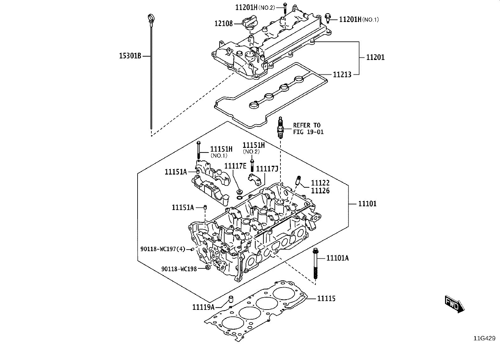 11101-WC006 HEAD SUB-ASSY, CYLINDER product image