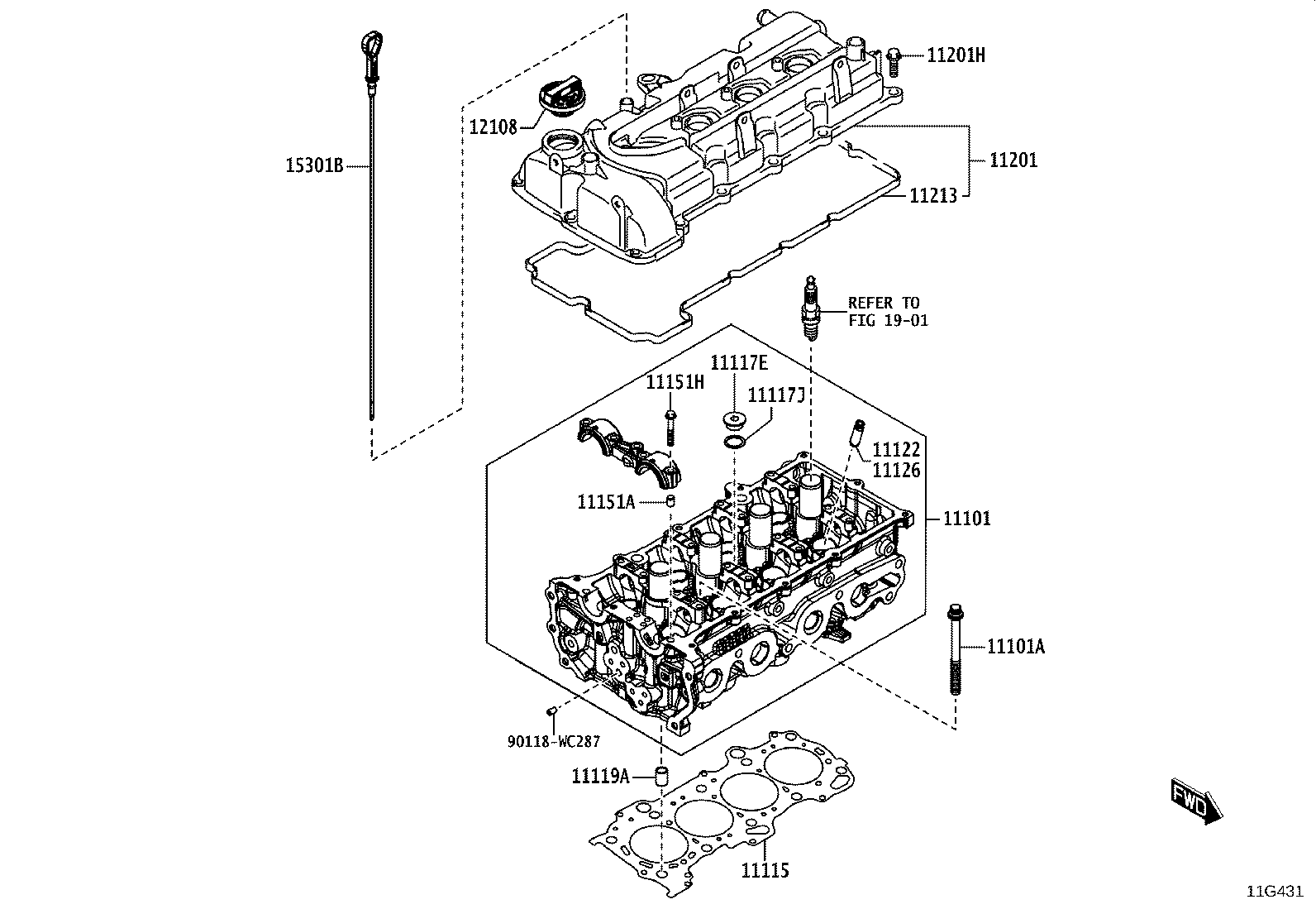 11101-WC004 HEAD SUB-ASSY, CYLINDER product image