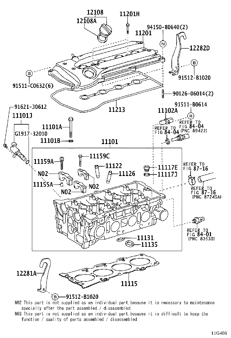 11101-28010 HEAD SUB-ASSY, CYLINDER product image