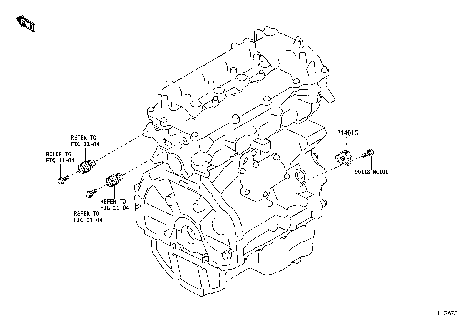11410-WC006 BLOCK SUB-ASSY, CYLINDER product image