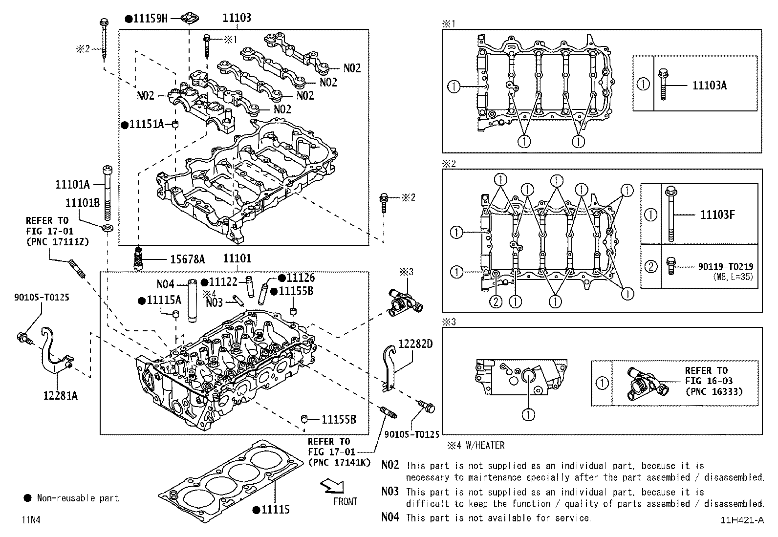 11101-B9645 HEAD SUB-ASSY, CYLINDER product image