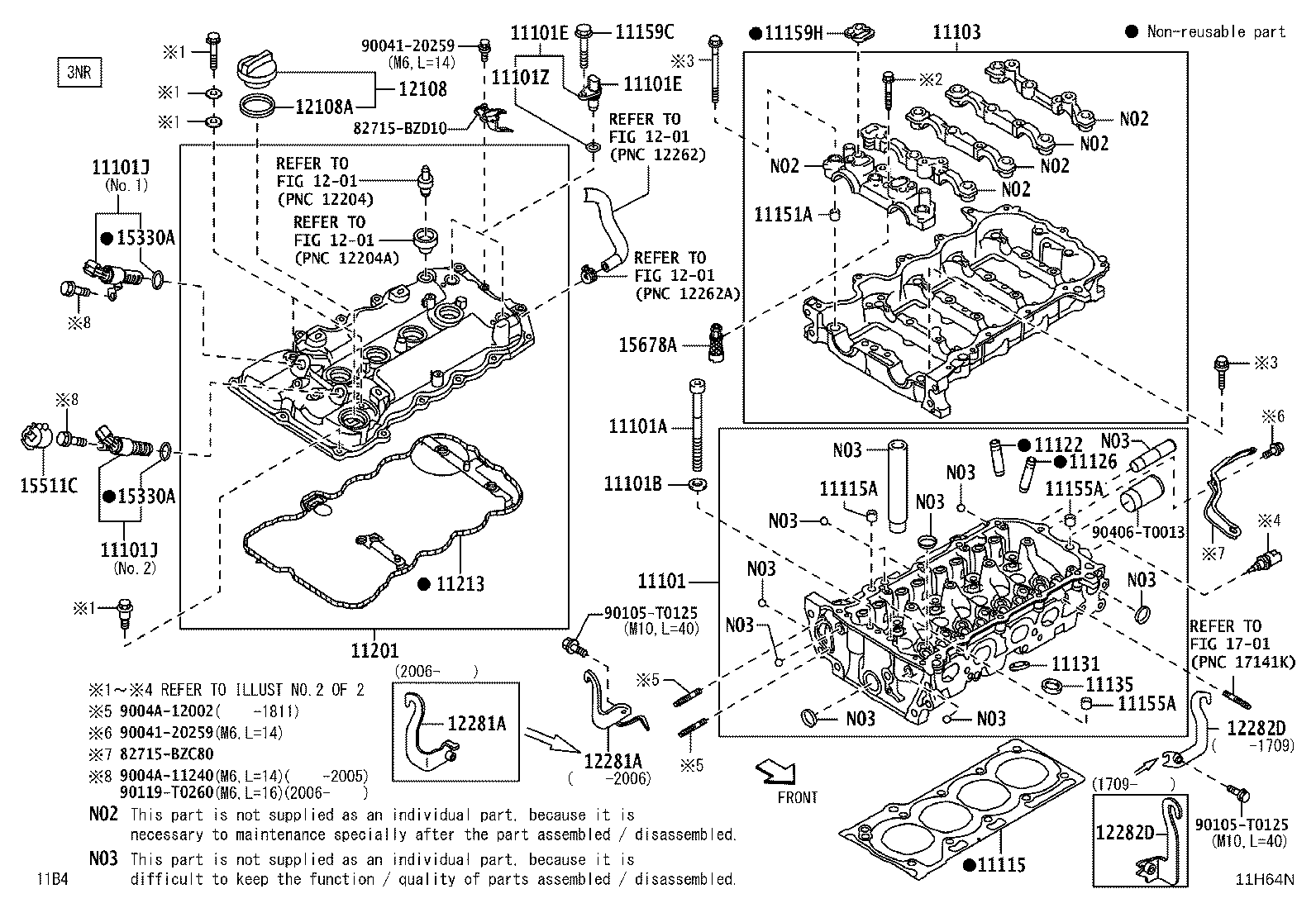 11101-B9630 HEAD SUB-ASSY, CYLINDER product image