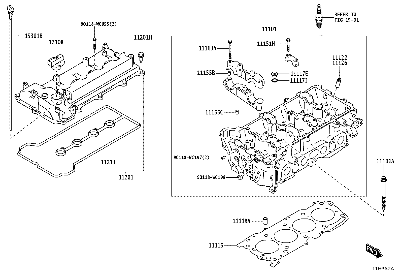 11101-WC014 HEAD SUB-ASSY, CYLINDER product image