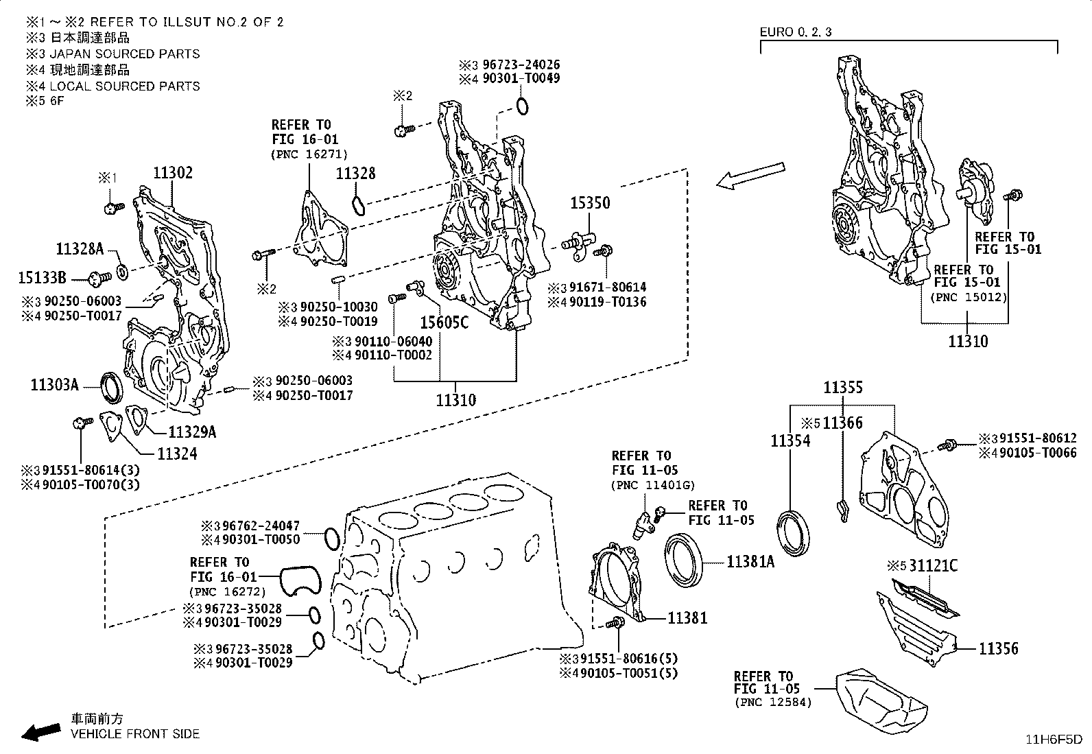 11310-08010 COVER ASSY, TIMING CHAIN product image