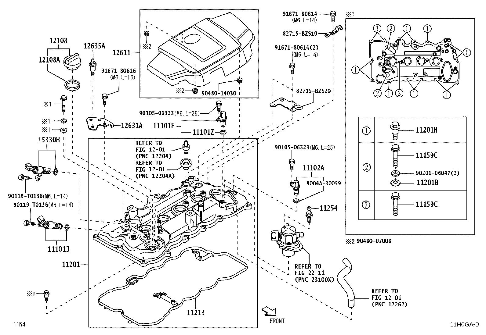 11101-B9840 HEAD SUB-ASSY, CYLINDER product image