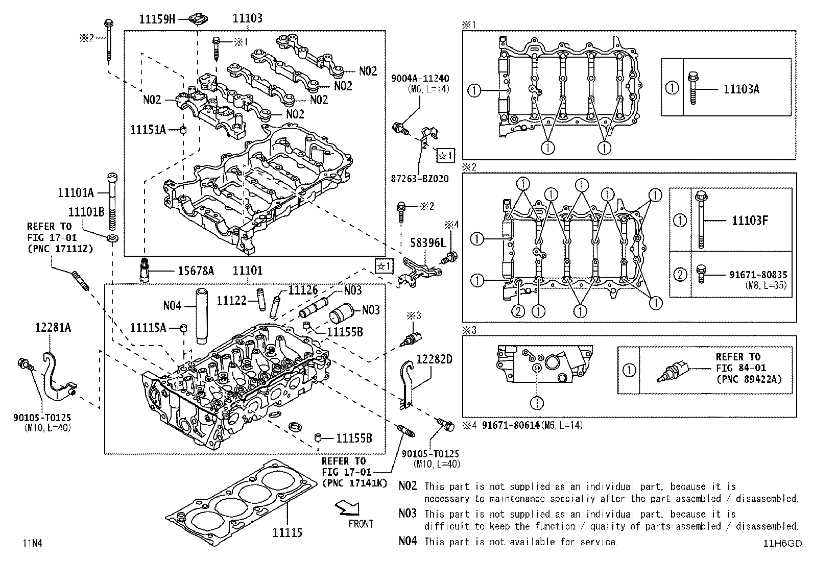 11101-B9840 HEAD SUB-ASSY, CYLINDER product image