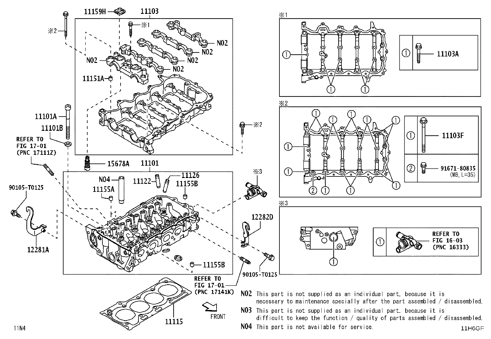 11101-B9840 HEAD SUB-ASSY, CYLINDER product image