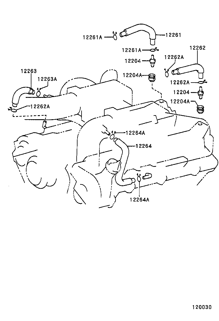 12204-32020 VALVE SUB-ASSY, VENTILATION product image