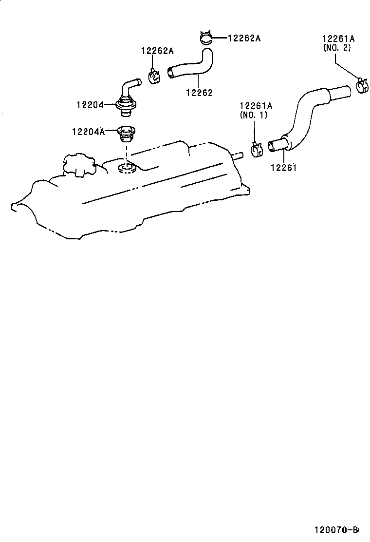 12260-03020 HOSE, VENTILATION product image