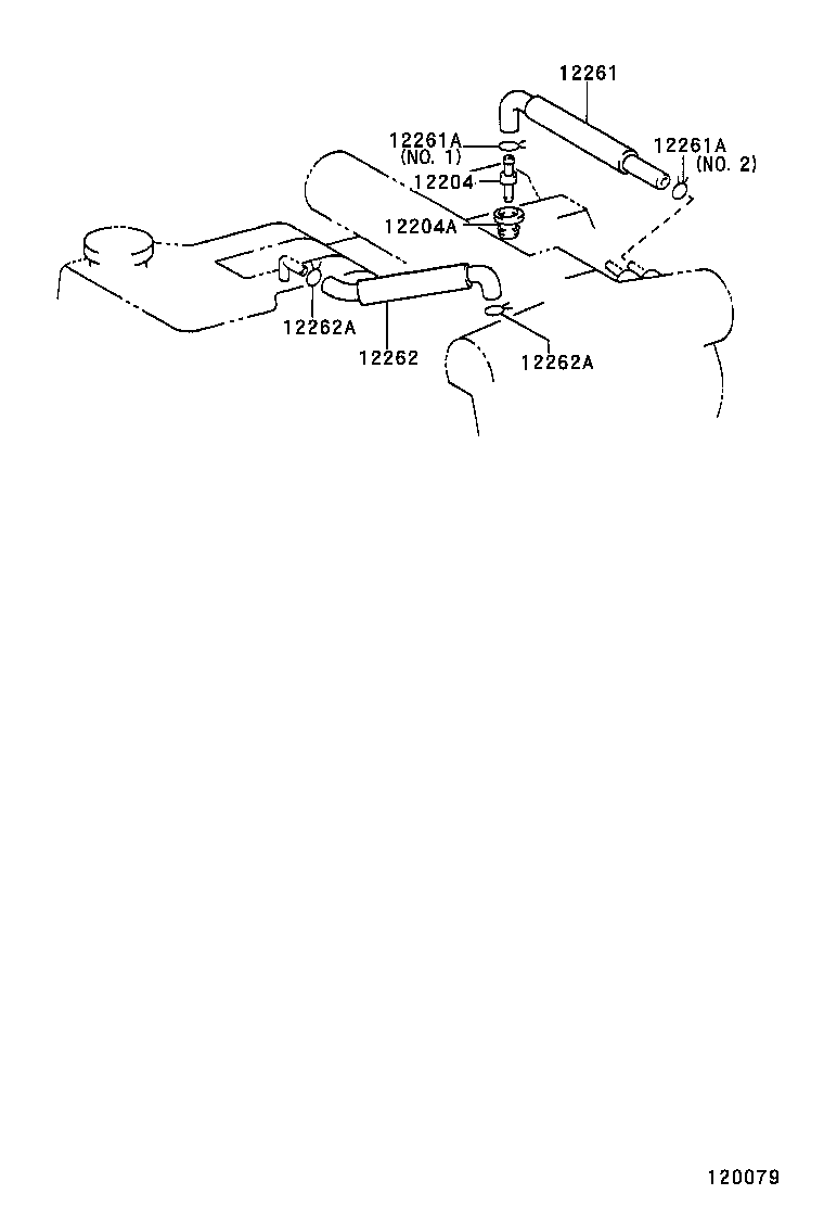 12261-56020 HOSE, VENTILATION product image
