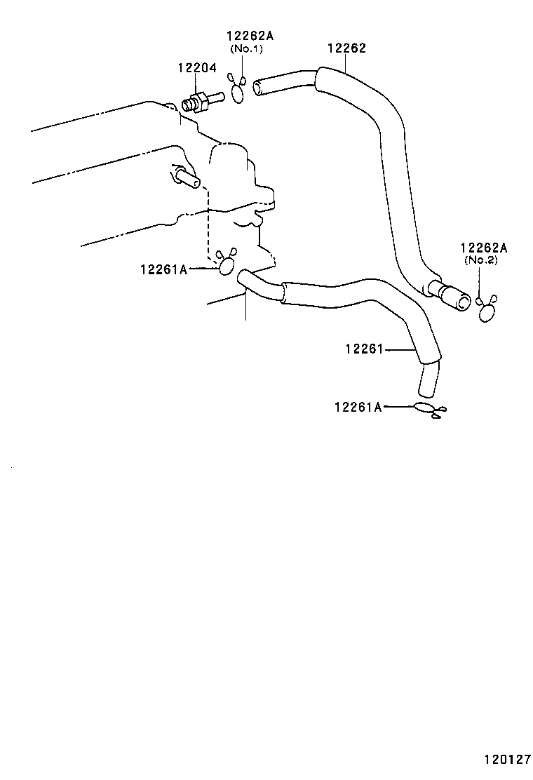 12204-22050 VALVE SUB-ASSY, VENTILATION product image