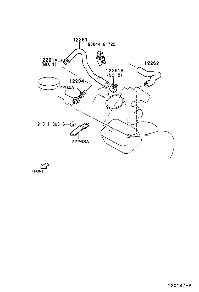 90044-64389 CLAMP(FOR VENTILATION HOSE) product image