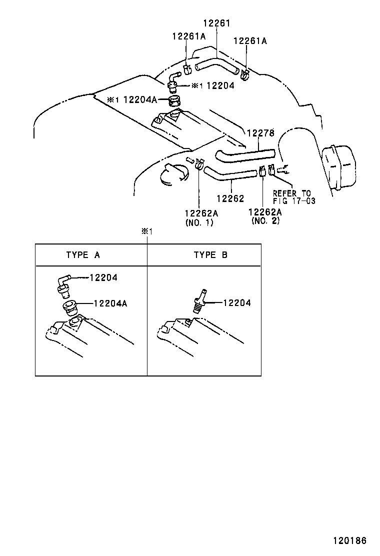 12260-03030 HOSE, VENTILATION product image