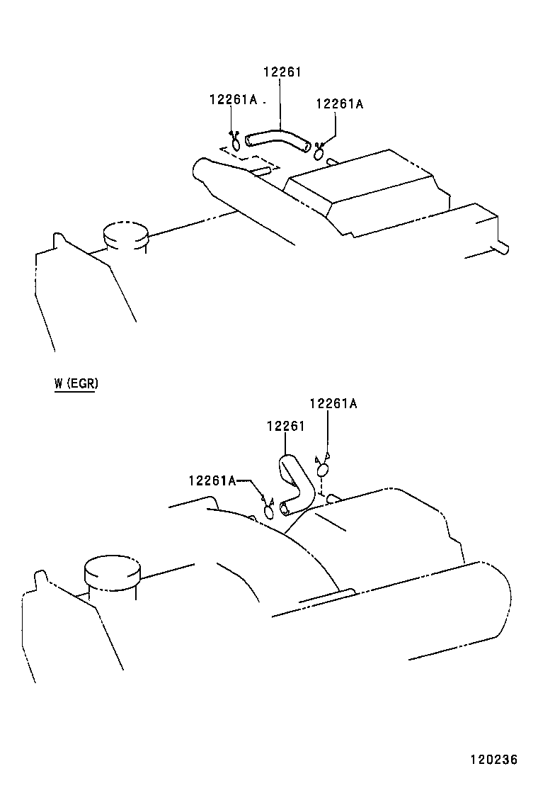 12262-66010 HOSE, VENTILATION, NO.2 product image