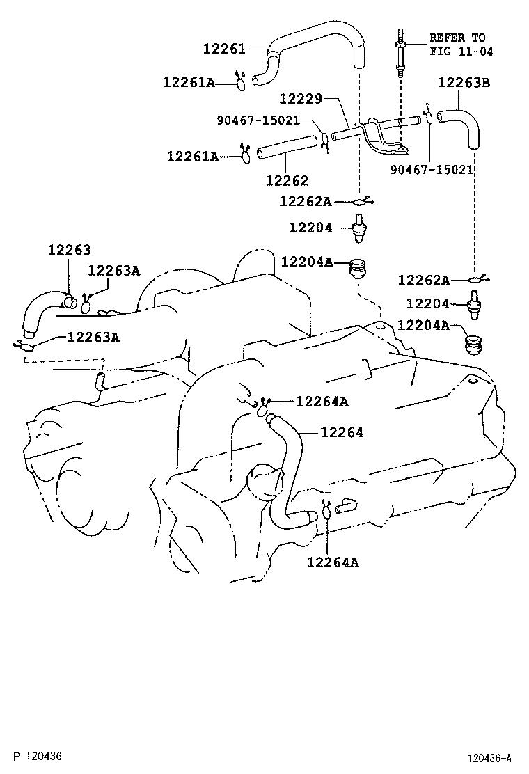 12229-32010 PIPE, VENTILATION product image