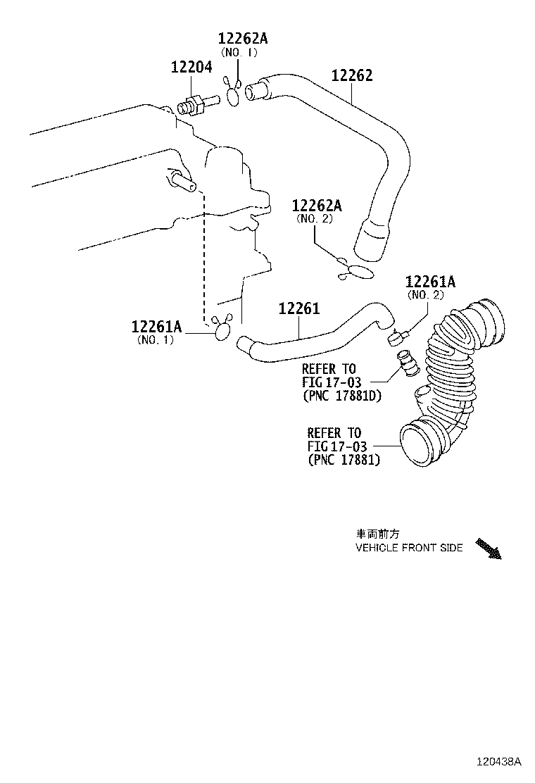 12211-0T030 CASE, VENTILATION, NO.1 product image